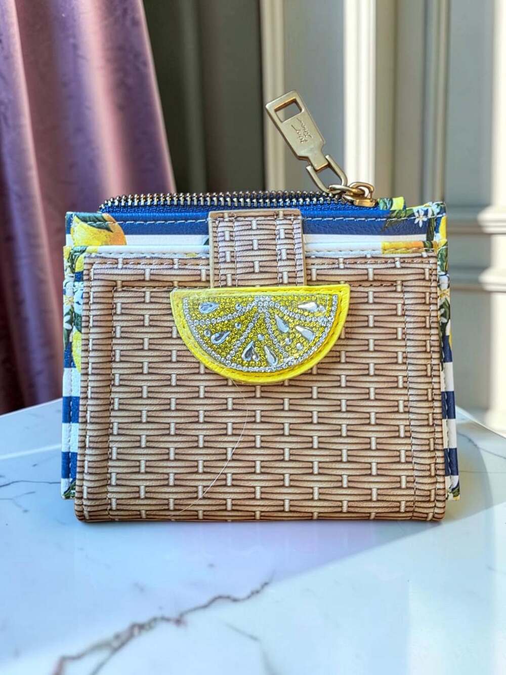Betsey Johnson Zest For Life Bifold Wallet Lemon